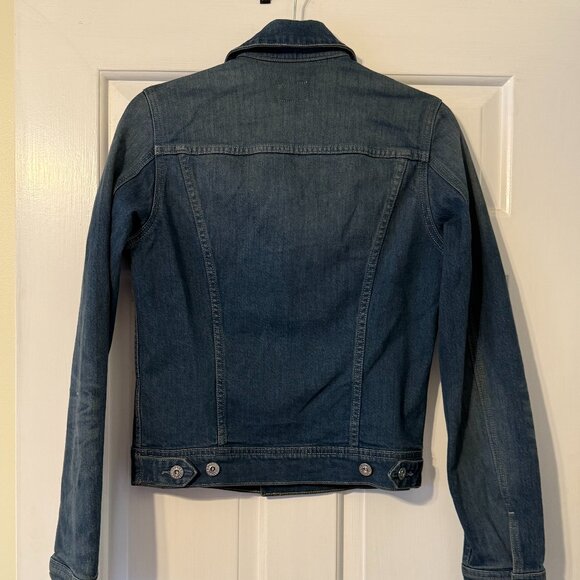 AG Adriano Goldschmied Denim Robyn Jacket Small Alliance Blue Stretch. New with - Picture 10 of 13